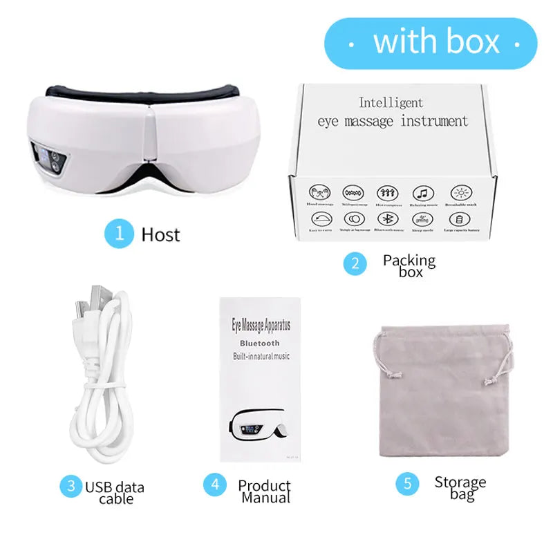Eye Massager with Smart Airbag Compress Vibration Heating Eye Care Instrument Bluetooth Music Massage Relax Improve Eye Fatigue exovai.com