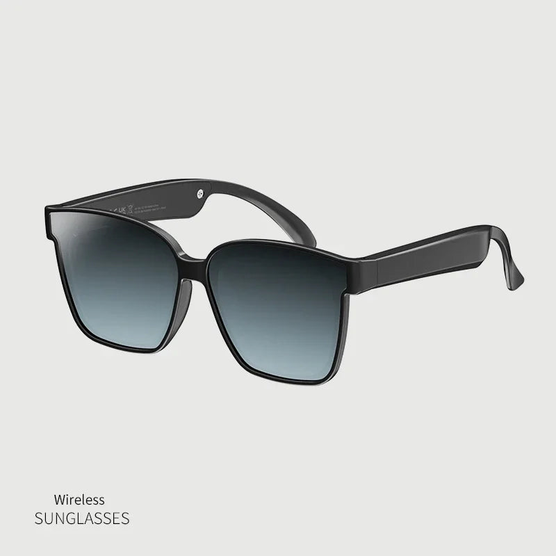 Wireless Bluetooth Smart Glasses multifunctional Voice Assistant Listen Music Navigation Glasses  Calls Eyeglass Sunglasses exovai.com