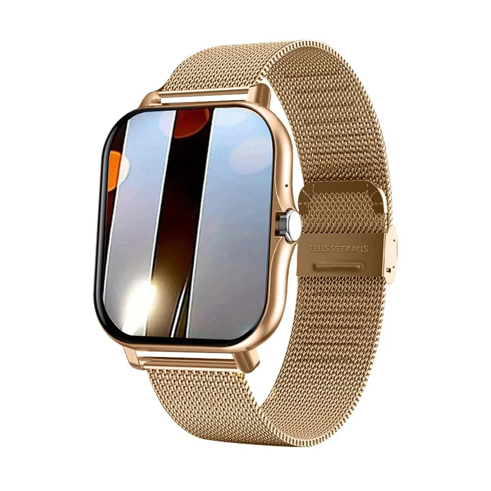 Smart watch for android phone.1.44 inch color screen full touch bluetooth call smart watch magnetic charging exovai.com