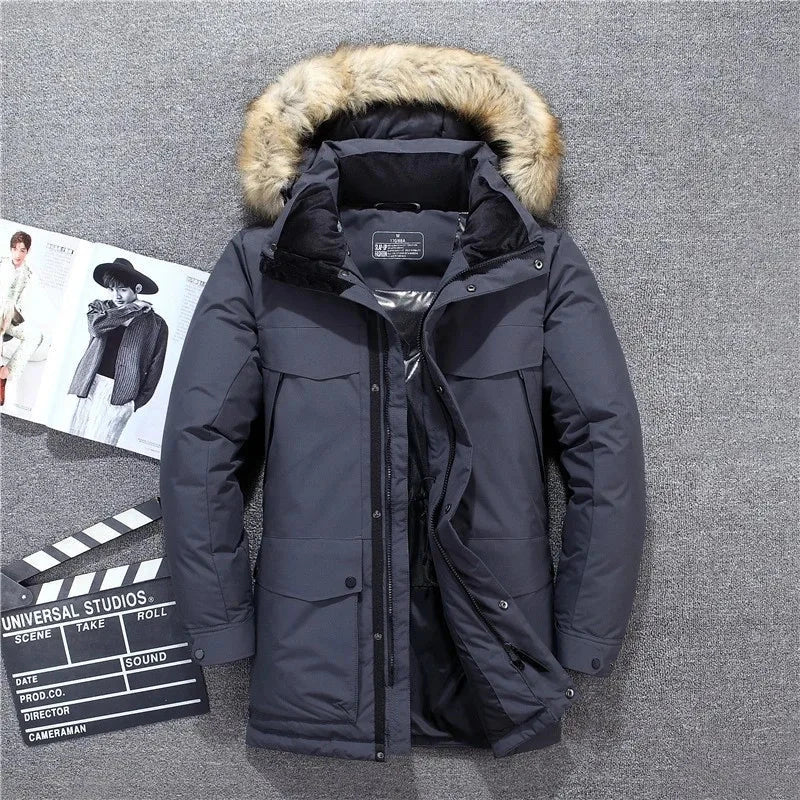 New Down Jacket Fashion 90% Duck Down Hardshell Ski Anti-Cold Parka Casual Daily Style Autumn Winter Puffer Coat exovai.com