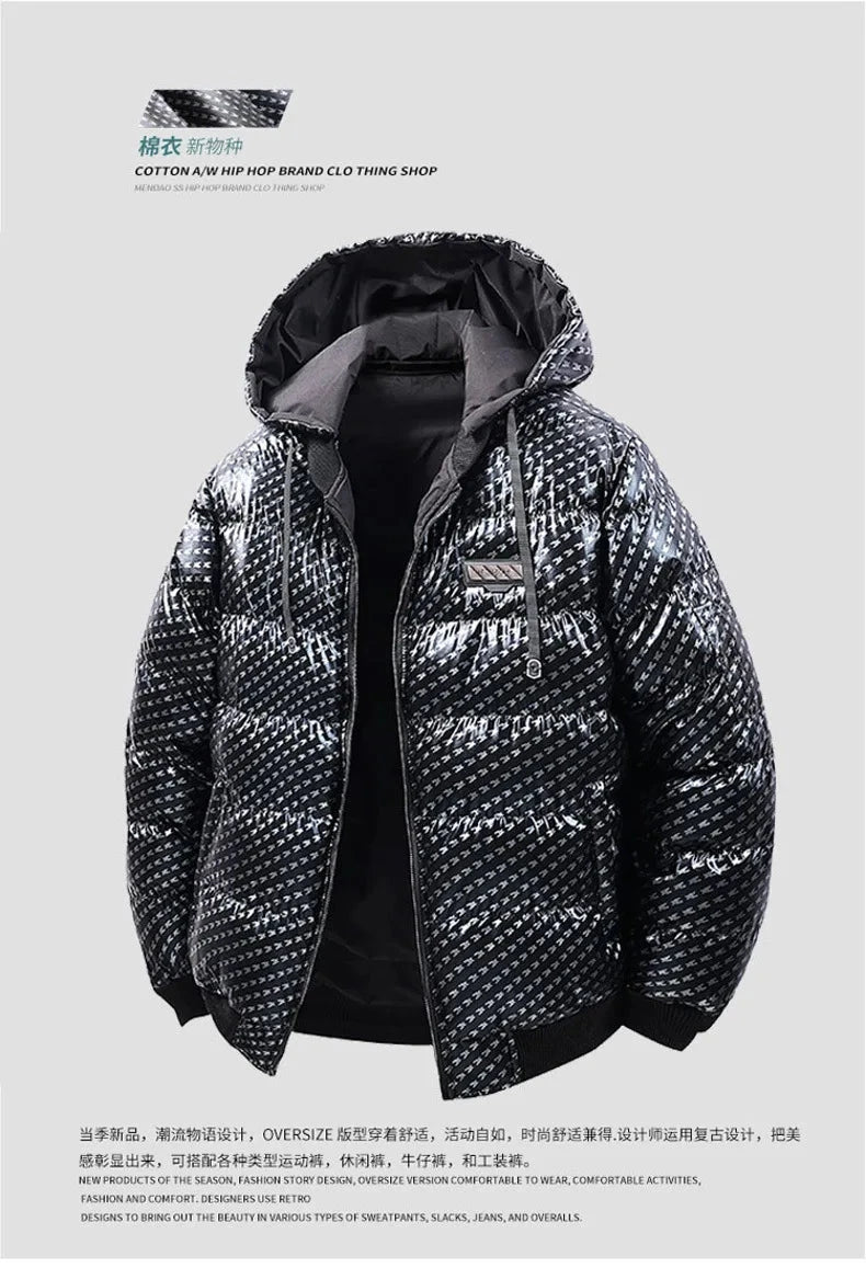 Thickened Warm Men Cotton Parkas Fashion Casual Style Roupas Masculinas Comfortable Wind-Resistant Clothing Quality Zipper Coat exovai.com