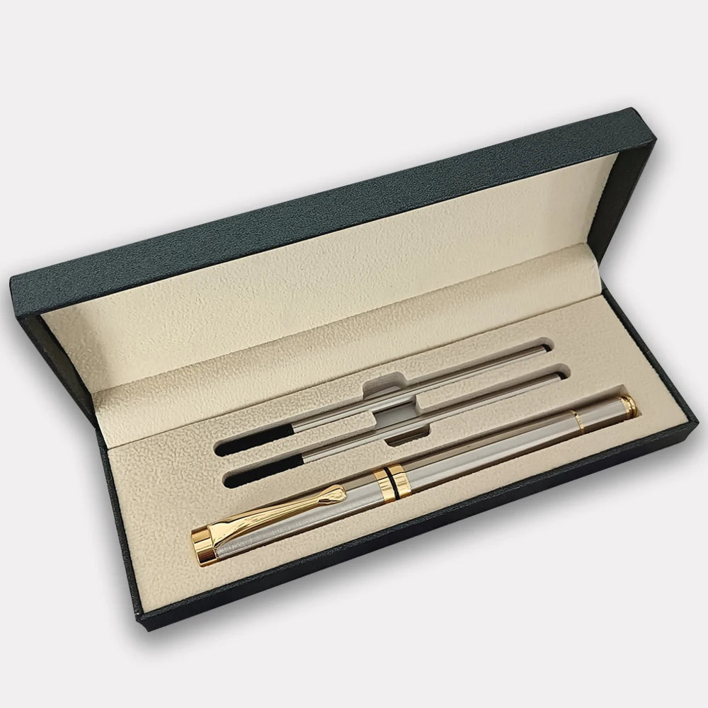 Gift Box Packaging Luxury Custom Gel Metal Pen Stationery Set Text Writing Pretty Office Ballpoint School Supplies 2024 Store exovai.com