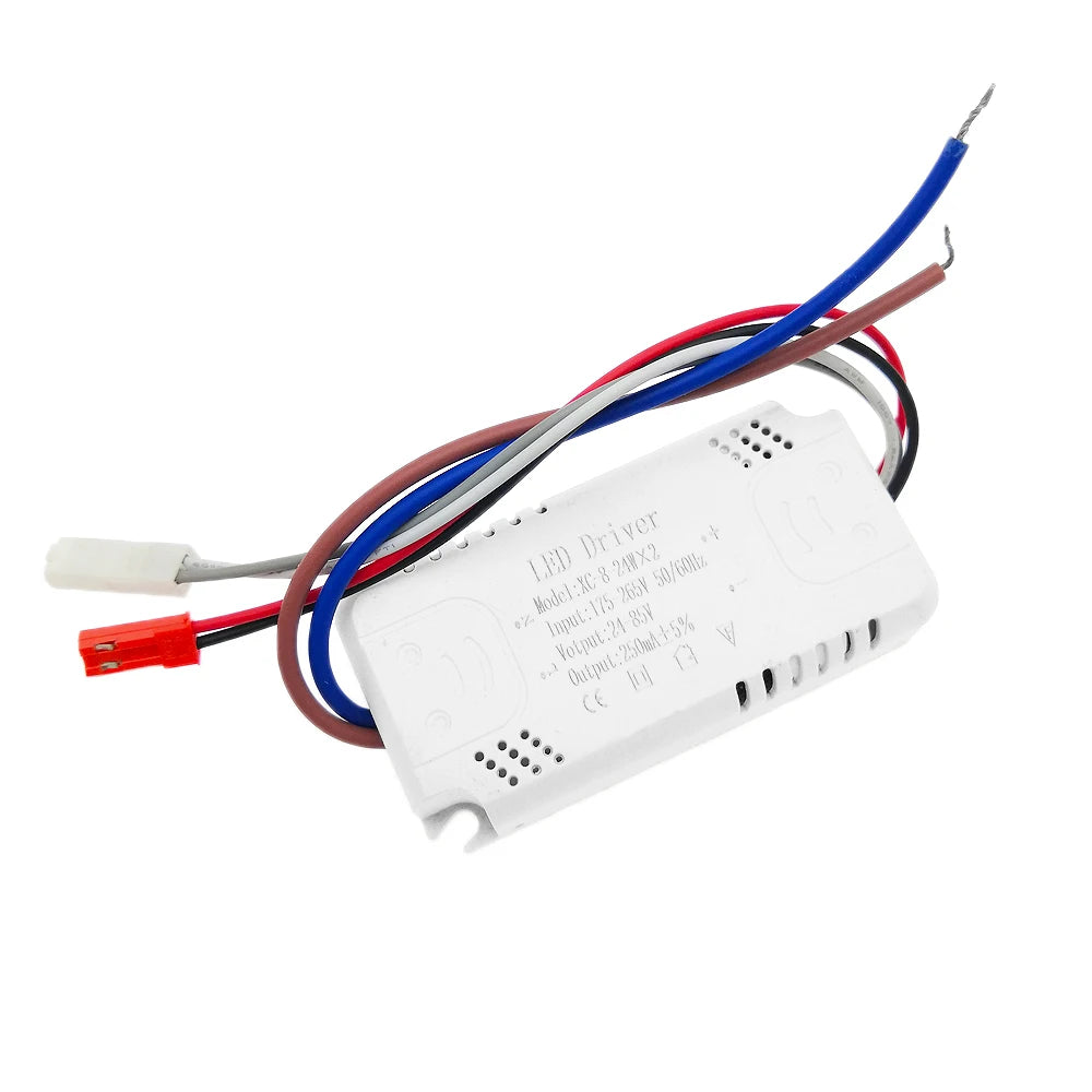 8W-160W LED Driver 3 color Adapter For LED Lighting AC220V Non-Isolating Transformer For Ceiling Light Chandelier Replacement exovai.com