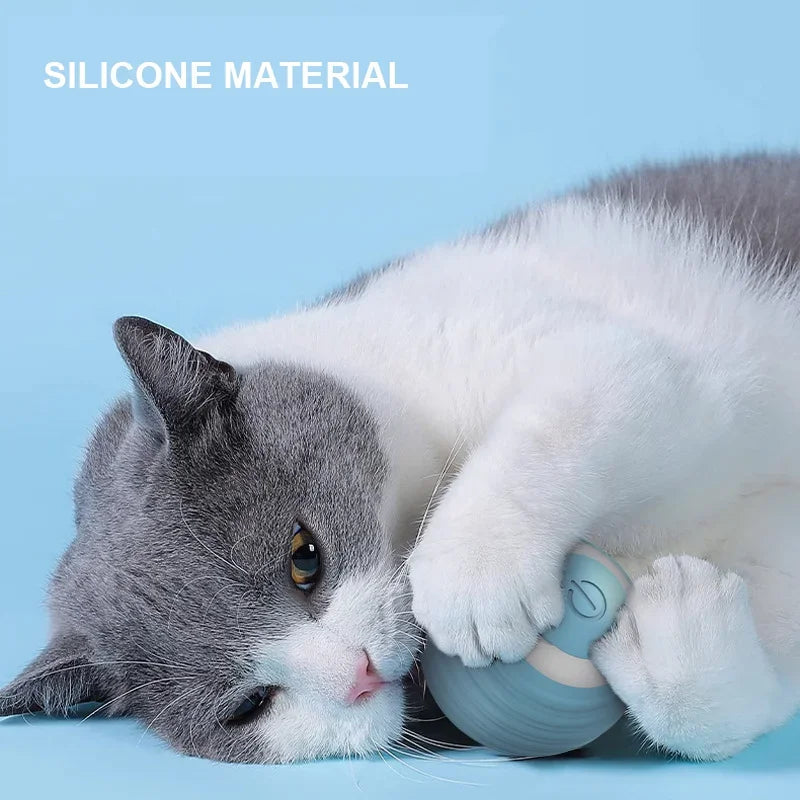 Cat Interactive Ball Smart Cat Toys for Pet Indoor Automatic Rolling Ball Electronic Interactive Cat Toy Cat Game Accessories exovai.com