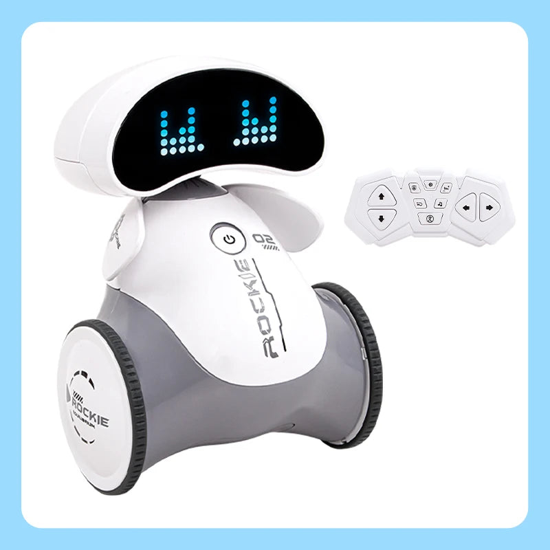 Robot Rc Emo Smart Intelligent Infrared Touch Sensor 2.4G Wireless Programming Robo Remote Control Robot Toys for Boys Girls exovai.com