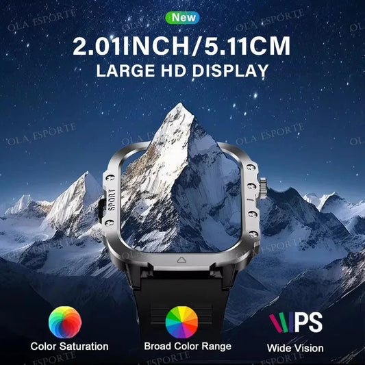 2025 New LED Men's Smartwatch Bluetooth Talking Smartwatch Multi Sport Mode Health Monitor Outdoor Sport Smart Watch For Android exovai.com