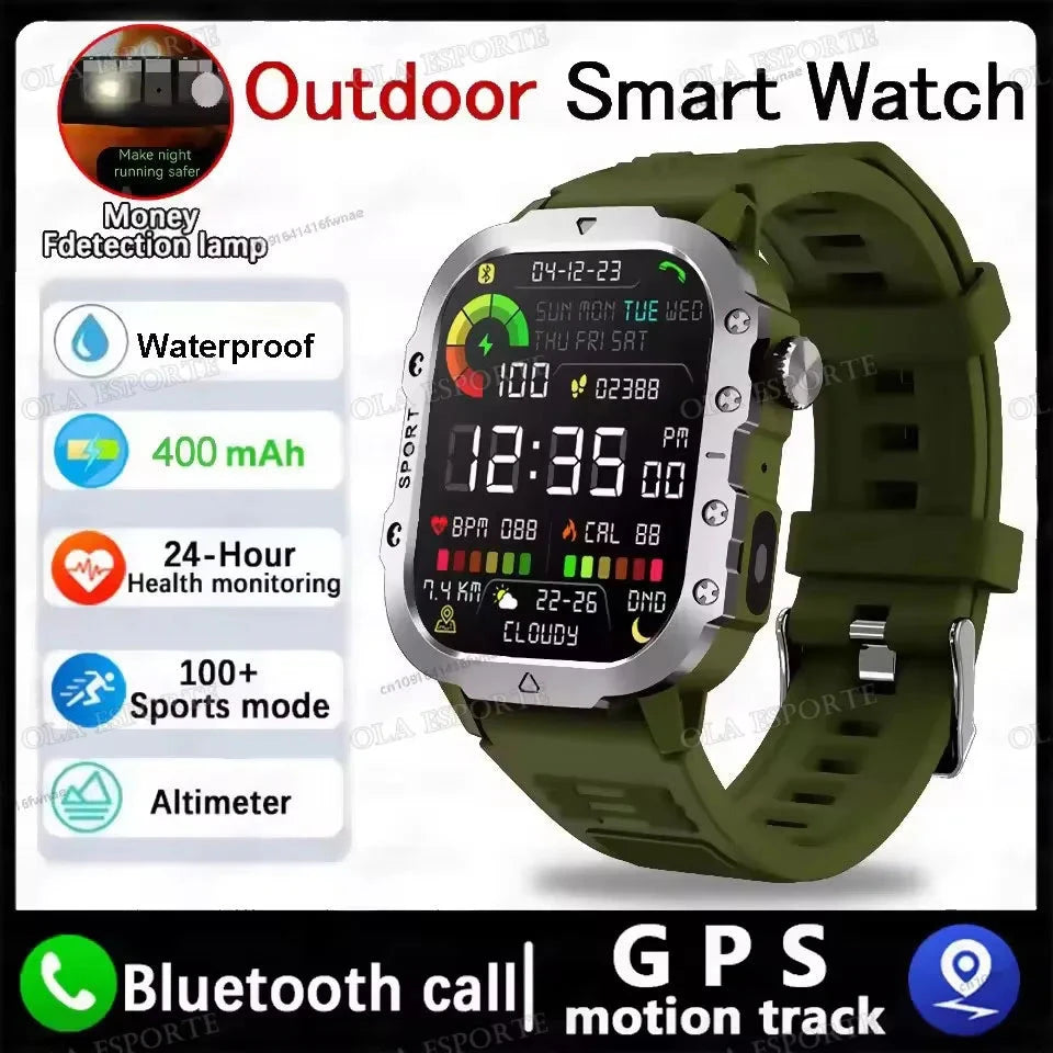2025 New LED Men's Smartwatch Bluetooth Talking Smartwatch Multi Sport Mode Health Monitor Outdoor Sport Smart Watch For Android exovai.com