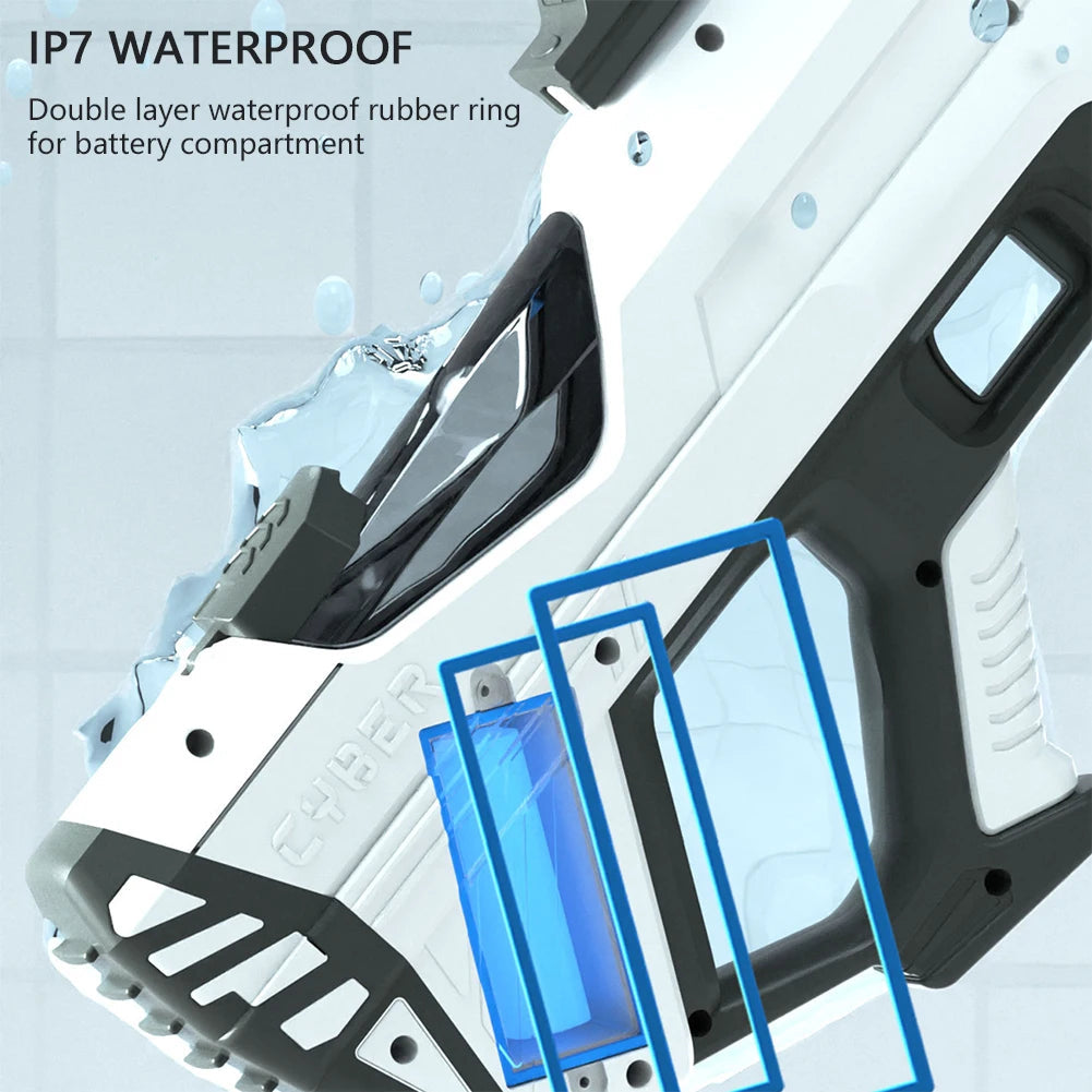 Automatic Electric Water Gun Auto Suction Water Guns for Adult Kids Battery Powered Squirt Blaster Summer Pool Beach Outdoor Toy exovai.com