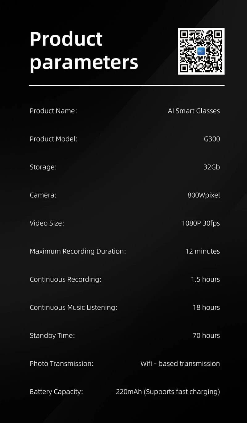 Xiaomi 4k Smart AI Bluetooth Glasses HD 800W pixel Shooting Waterproof Camera Photo Video Voice Call Translation Smart Glasses exovai.com