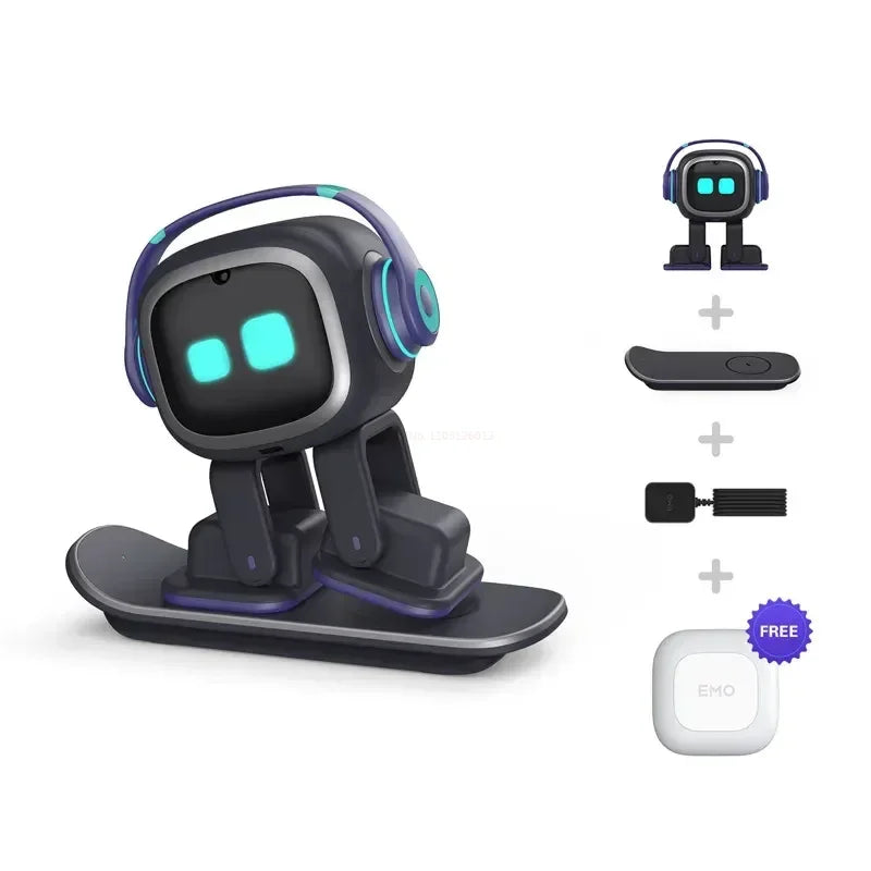 Emo Robot Pet Inteligente Future Ai Robot Voice Smart Robot Electronic Toys Pvc Desktop Companion Robot For Kids Xmas Presents exovai.com