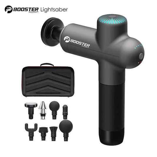 Booster Massage Gun Electric Neck Massager Smart Hit Fascia Gun for Body Massage Relaxation Fitness Electric Muscle Massager exovai.com