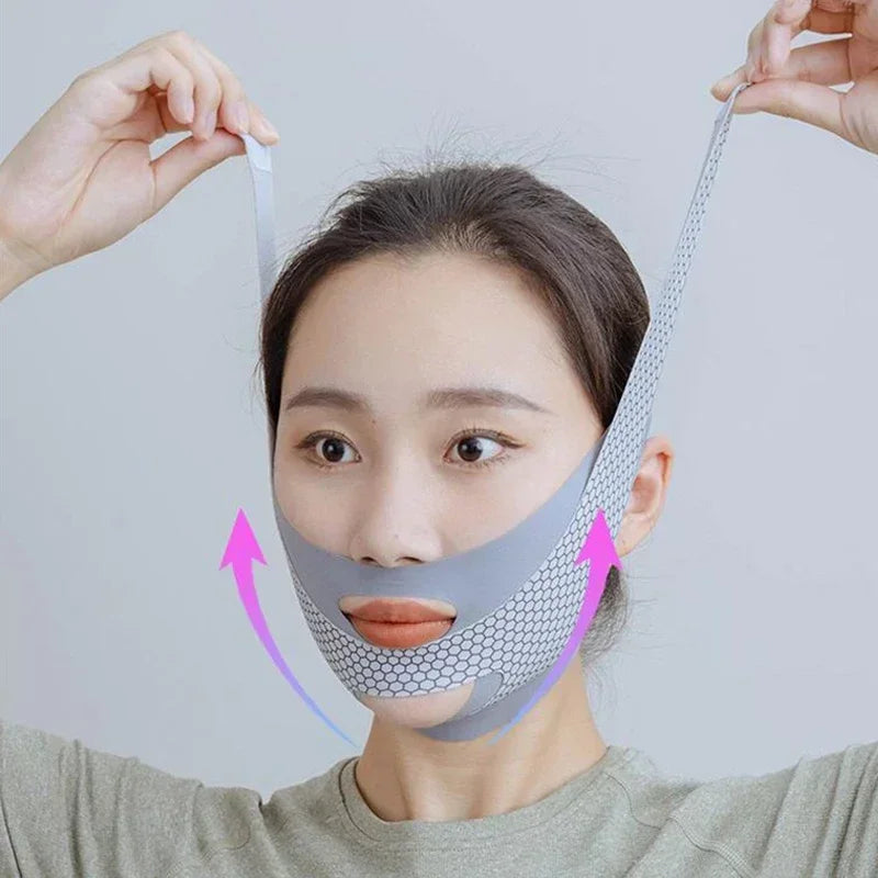 Face-Lift With Sleep Face V Shaper Facial Slimming Bandage Relaxation Shape Lift Reduce Double Chin Face Thining Band Massage exovai.com