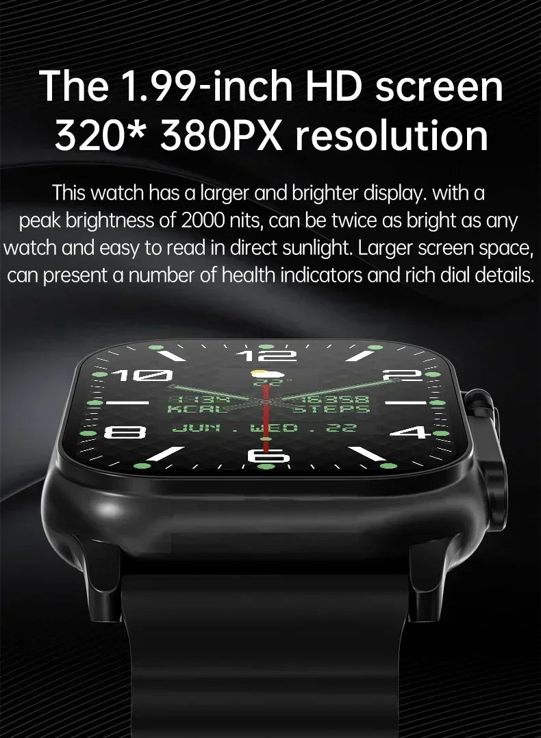 2025 New Smart Watch Series 10 Screen Bluetooth Call Heart Rate Blood Pressure GPS Smartwatch for Android IOS Sports Watch exovai.com