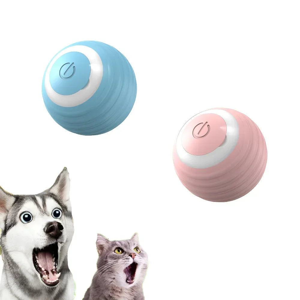 Cat Interactive Ball Smart Cat Toys for Pet Indoor Automatic Rolling Ball Electronic Interactive Cat Toy Cat Game Accessories exovai.com