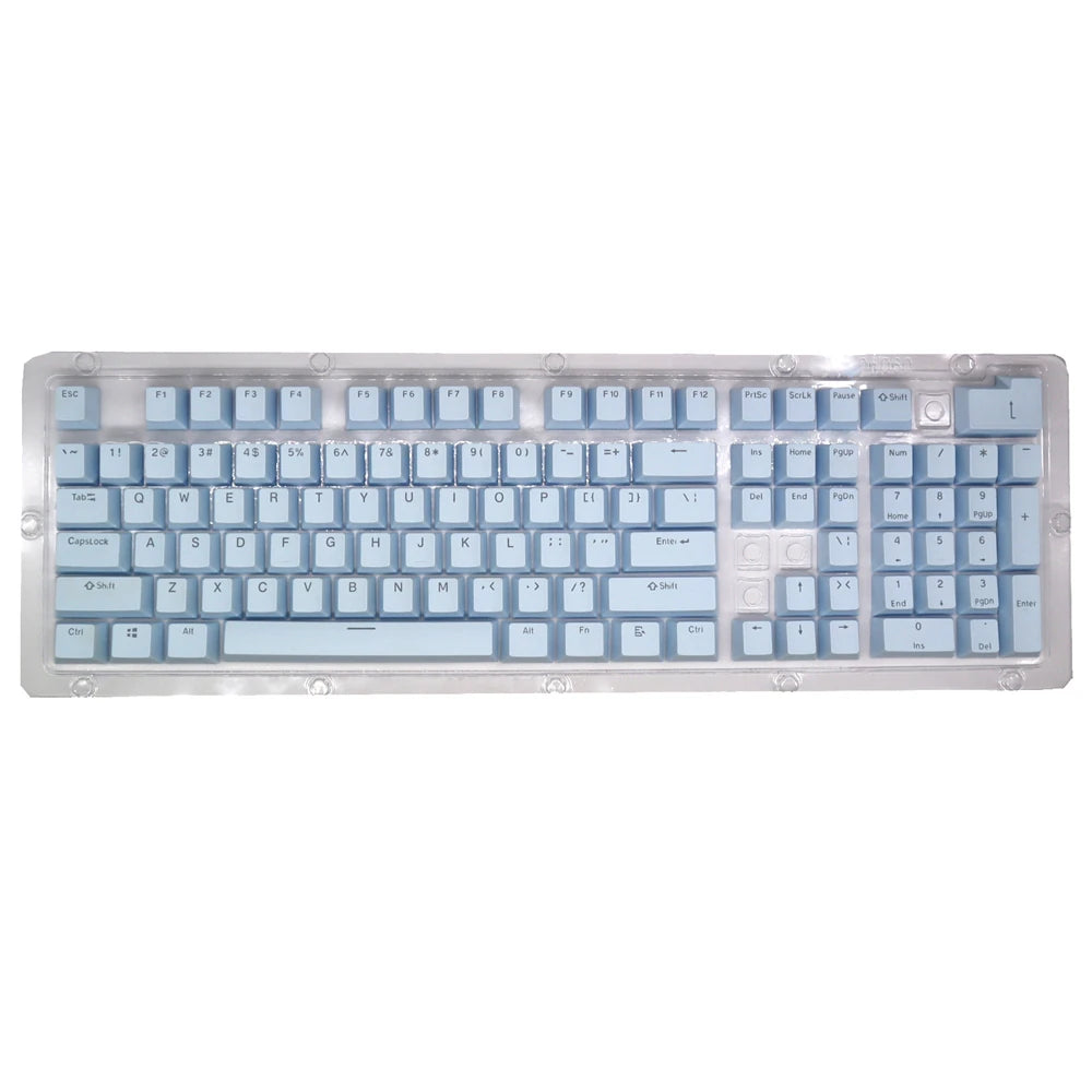 104pcs PBT/ABS Translucent Keycaps OEM Profile For Mechanical Keyboard Double-shot Backlit Universal Replacement Key Cap Set exovai.com