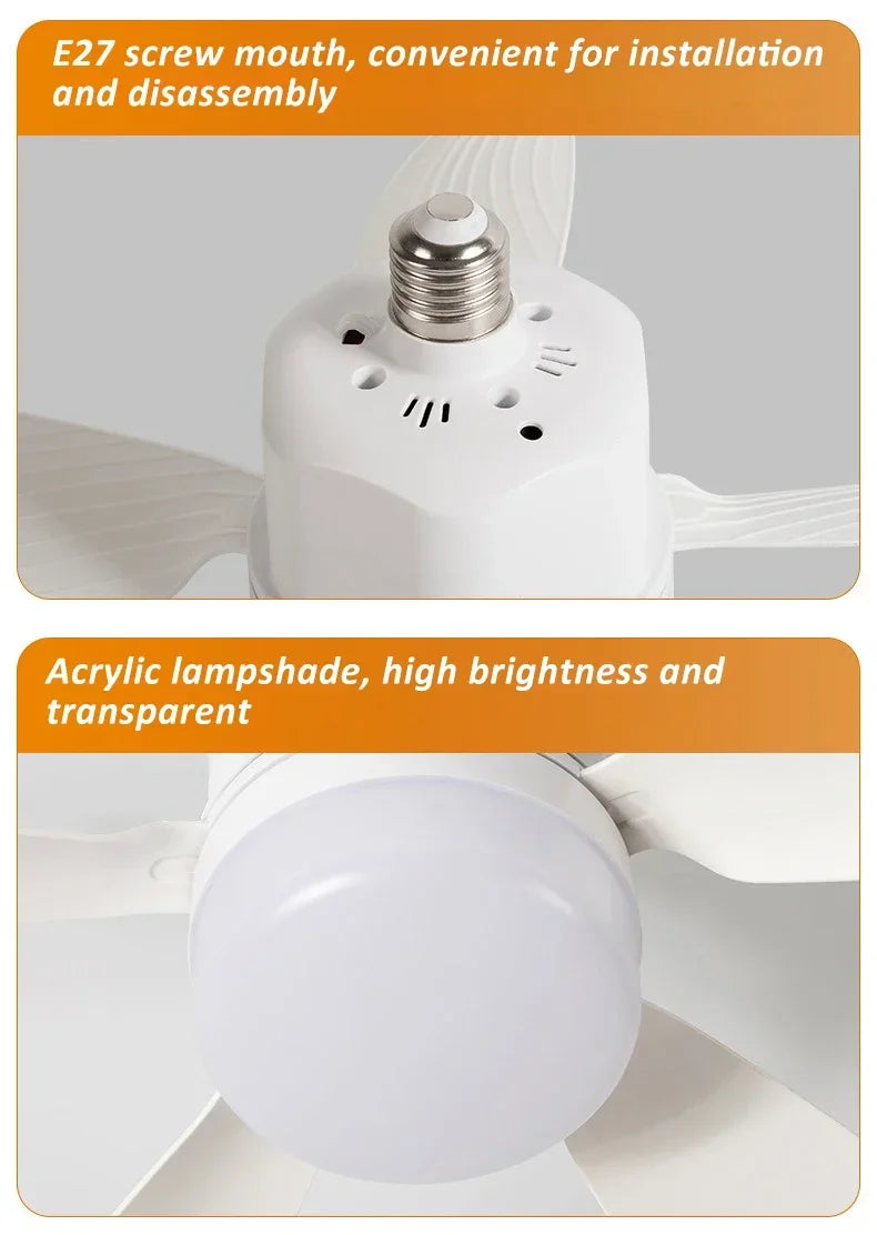 Ceiling Fans with Lights 16 Inch Fan Light With Remote Control Dimmable Noiseless White Ceiling Fan for Kitchen Office Bathroom exovai.com