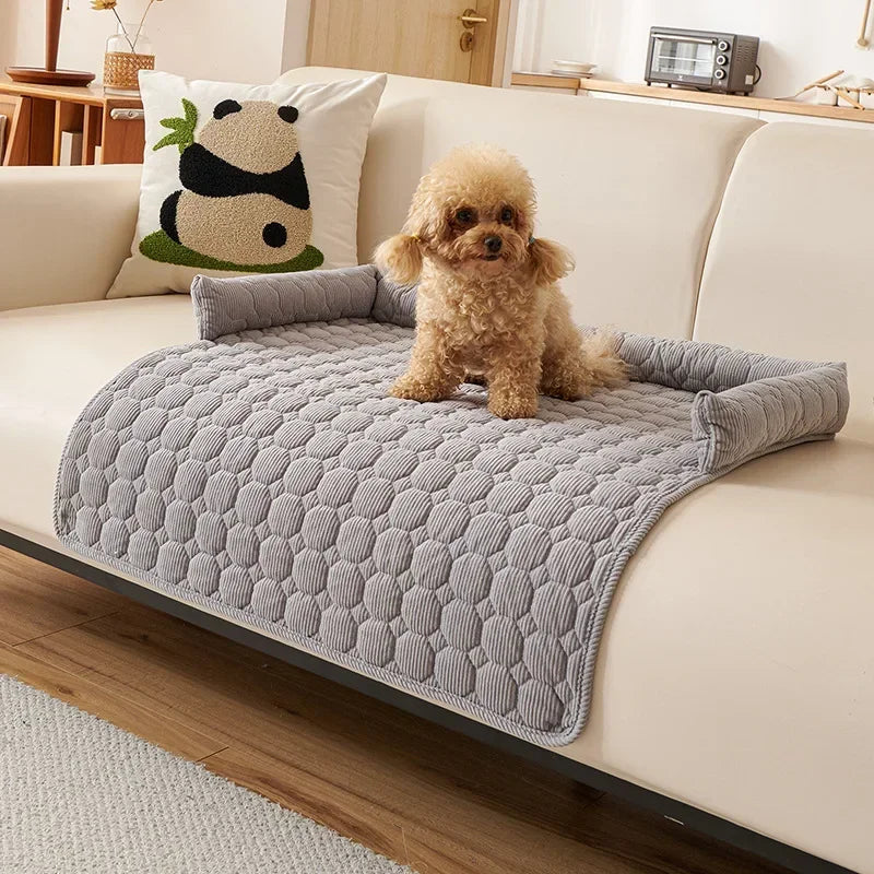 1PC Winter Warm Dog Bed Mats Super Soft  Plush Pet Blanket Pad Mat for Small Dogs Plush Neck Pillow Cat Nest Travel & Indoor exovai.com