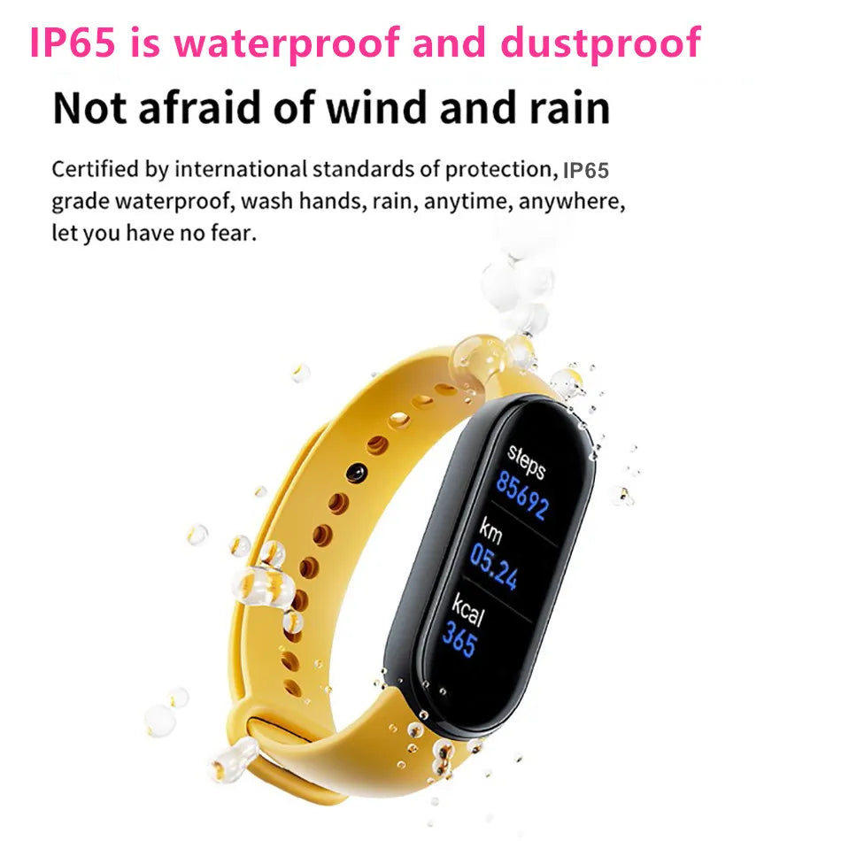 M6 Smart Watch Men Women Fitness Smart Bracelet Sports Band Heart Rate Blood Pressure Monitor Waterproof Multi-function Watches exovai.com