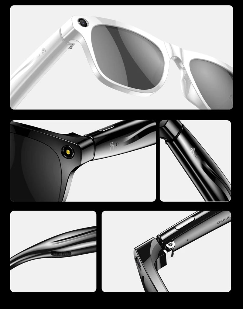 4K AI Smart Photochromic Glasses Multifunction Camera Bluetooth Call Voice Assistant Music Player Translate Glasses For Xiaomi exovai.com