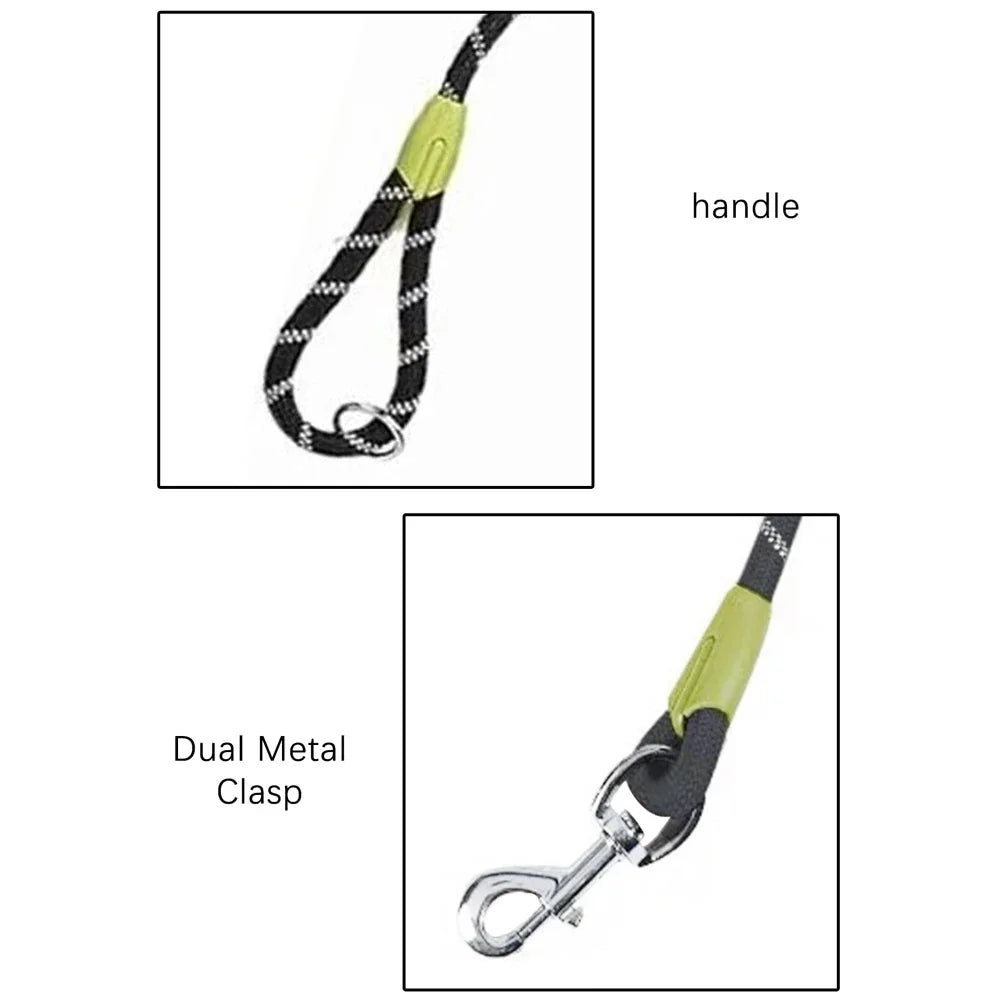 1 PC Hands Free Dog Leash for 2 Dogs Reflective Running Dual Dog Leash 360° Swivel Leash for Pet Outdoor Walking Jogging Hiking exovai.com
