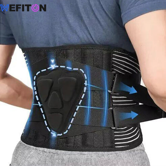 1PCS Back Brace for Heavy Lifting & Workouts – Breathable Lumbar Support Belt with 7 Reinforced Stays & Ergonomic Pad – Lower Ba exovai.com
