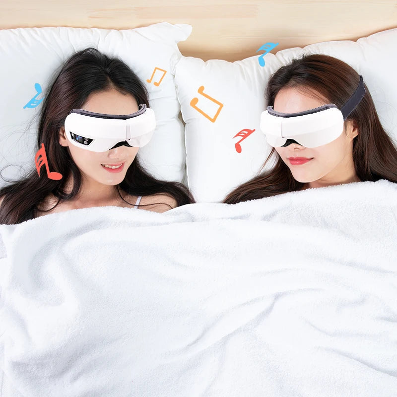 Eye Massager with Smart Airbag Compress Vibration Heating Eye Care Instrument Bluetooth Music Massage Relax Improve Eye Fatigue exovai.com