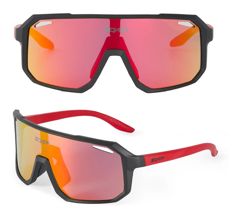 SCVCN New Cycling Glasses Bike Sunglasses Men UV400 Eyewear Outdoor Sports MTB Goggles Bicycle Women Riding Hiking Sunglasses exovai.com