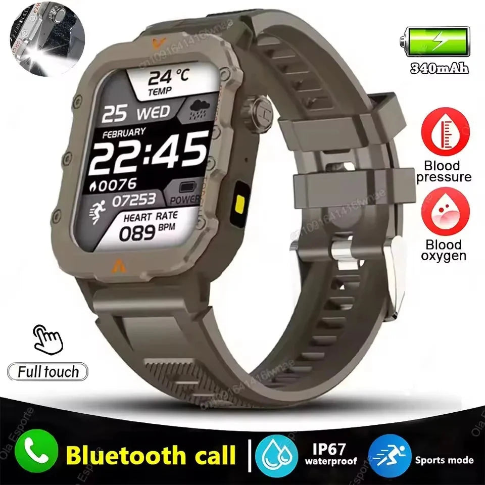 2025 New LED Men's Smartwatch Bluetooth Talking Smartwatch Multi Sport Mode Health Monitor Outdoor Sport Smart Watch For Android exovai.com