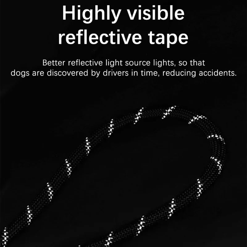 1 PC Hands Free Dog Leash for 2 Dogs Reflective Running Dual Dog Leash 360° Swivel Leash for Pet Outdoor Walking Jogging Hiking exovai.com