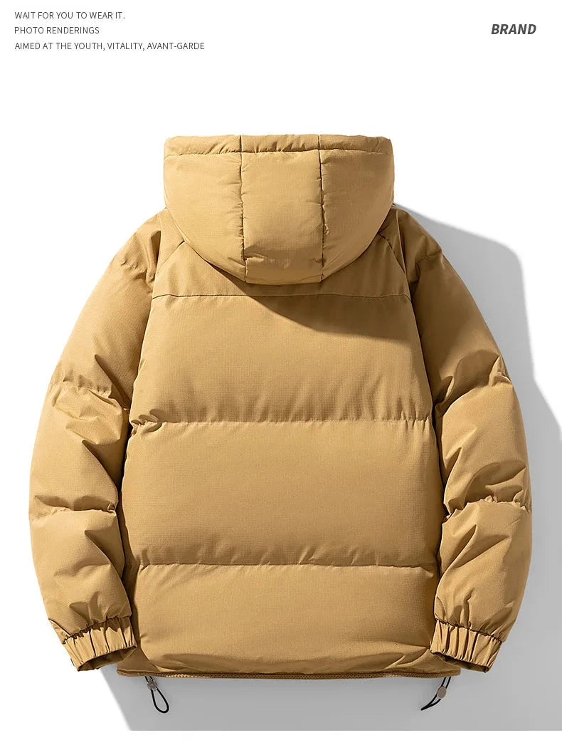 White Duck Down Jacket Men's Winter Fashion Casual Short Coat Hooded Windbreaker Youth Men Outwear Down Coat Male 8XL 160KG exovai.com