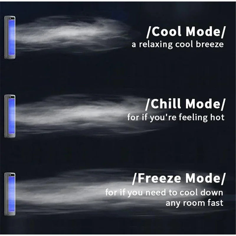 Wall Mounted Air Conditioning Fan Silent Rechargeable Convenient Cooling Electric Fan Home Kitchen Bathroom No Drilling Fan exovai.com