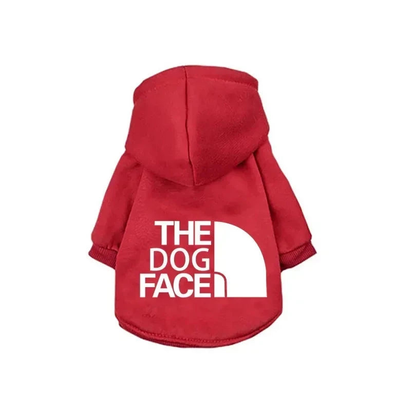 Dog Clothes Hoodies The Dog Face Wind Coat Warm for Small Large Dogs Jacket Sweatshirt French Bulldog Jacket Clothing exovai.com