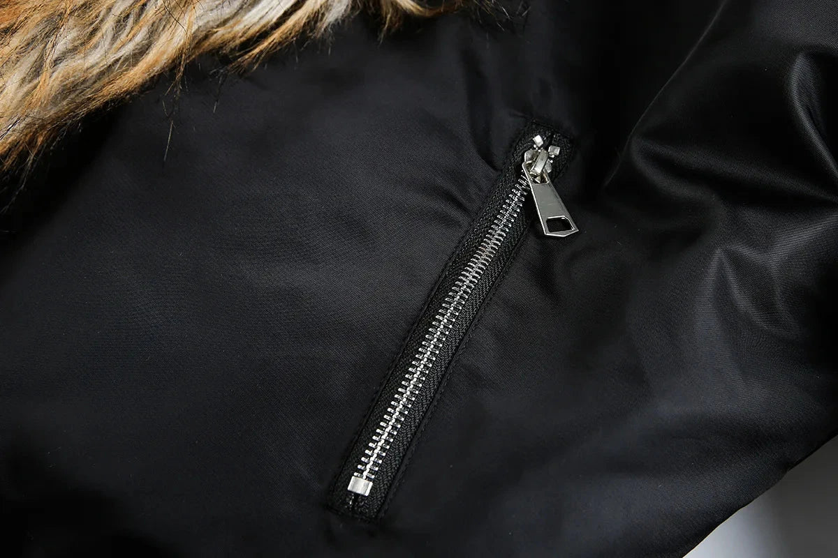 Men Winter Jackets Fur Collar Thicken Warm Parkas Coat Streetwear Harajuku Hip Hop Oversized Padded Jackets Outwear exovai.com