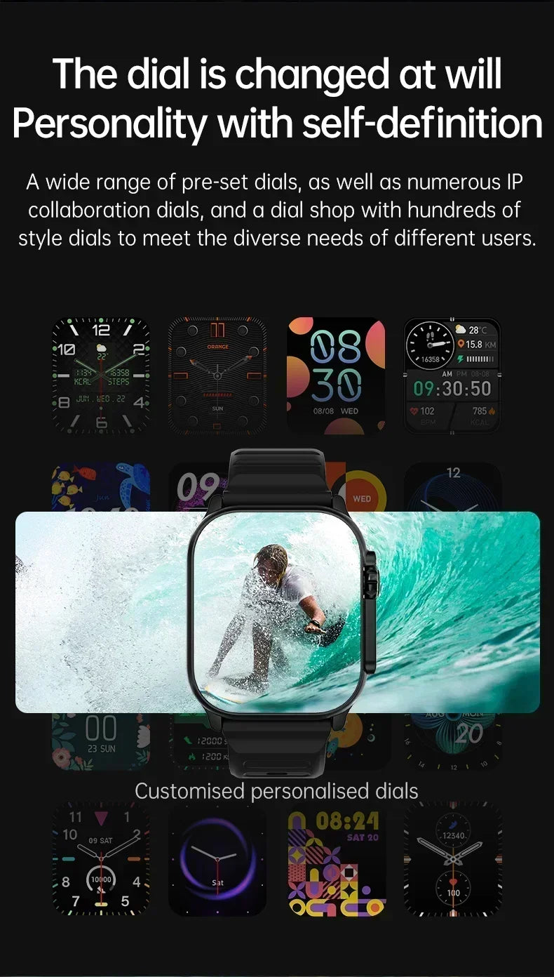 2025 New Smart Watch Series 10 Screen Bluetooth Call Heart Rate Blood Pressure GPS Smartwatch for Android IOS Sports Watch exovai.com