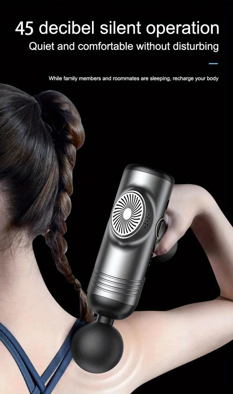 99 Level Massage Gun Fascia Deep Muscle Relax Body Neck Massager Electric Fitness Equipment Noise Reduction Male Female exovai.com