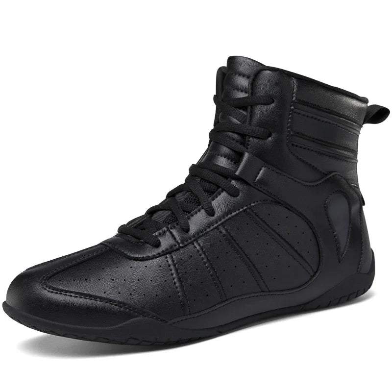 Wear Resistant Anti-slip Gym Folding Boxing Training Boots Professional New Breathable Men's and Women's Wrestling Shoes exovai.com