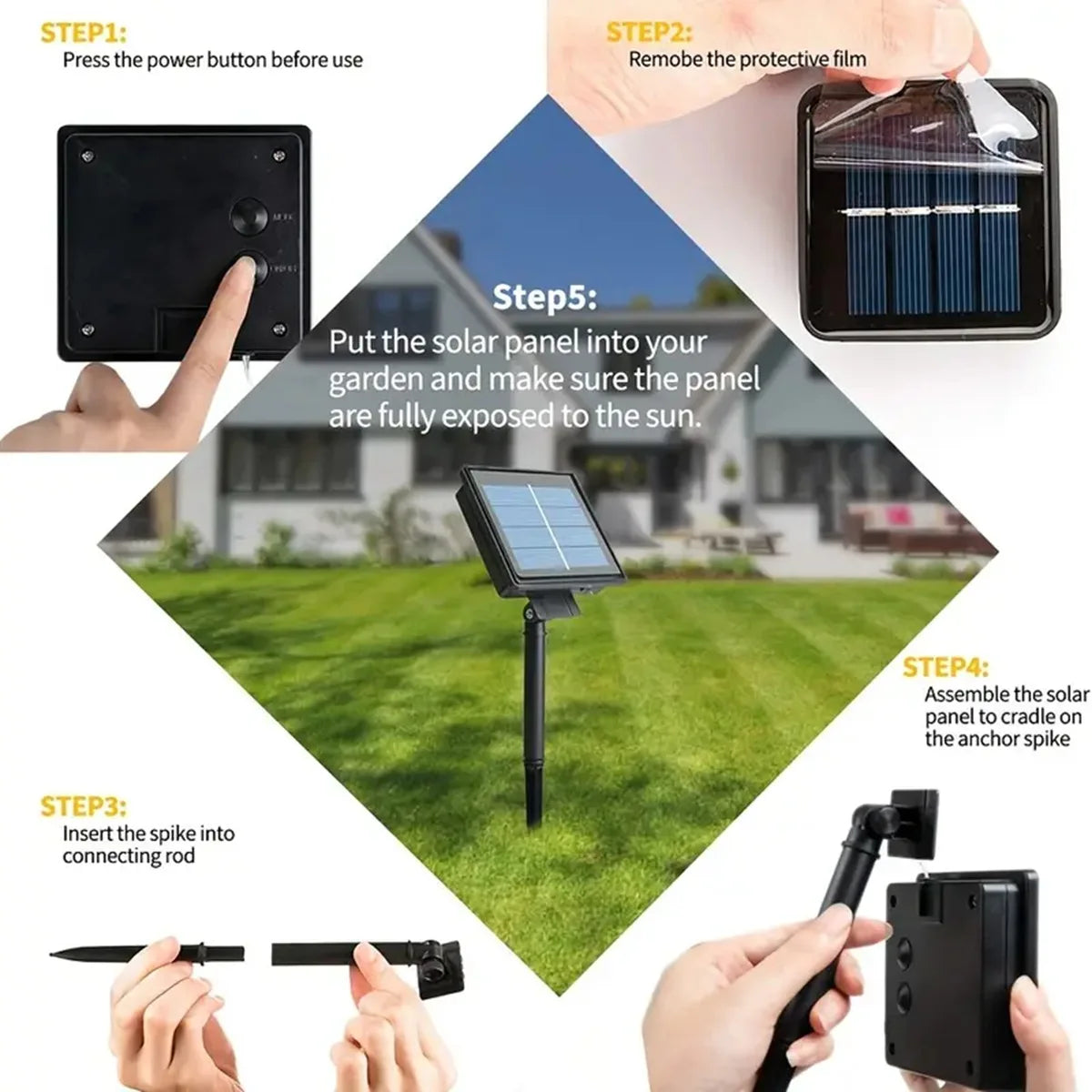 2 Pack 120LED Halloween Solar Powered Black Copper Wire Lamp Lights With 8 Lighting Modes Outdoor Waterproof Horror Atmosphere exovai.com