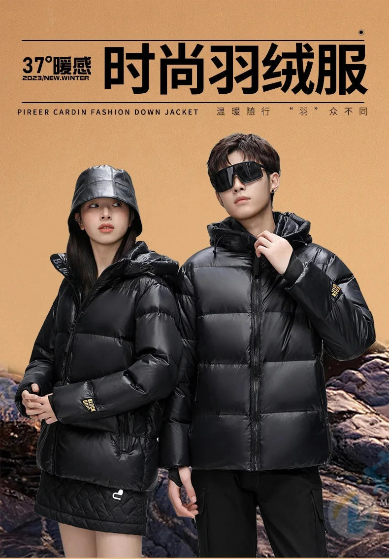 FGKKS Men Winter Down Jacket Brand New Classic Outdoor High Tech Couple Hooded Outwear Women Duck Down Parka Feather Jacket exovai.com