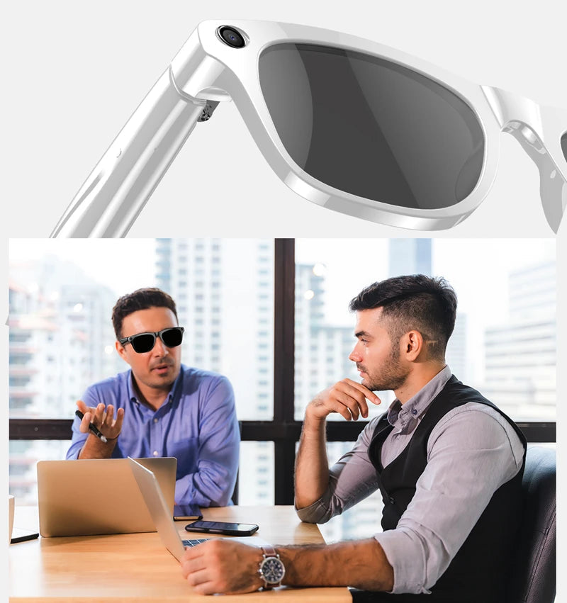 4K AI Smart Photochromic Glasses Multifunction Camera Bluetooth Call Voice Assistant Music Player Translate Glasses For Xiaomi exovai.com