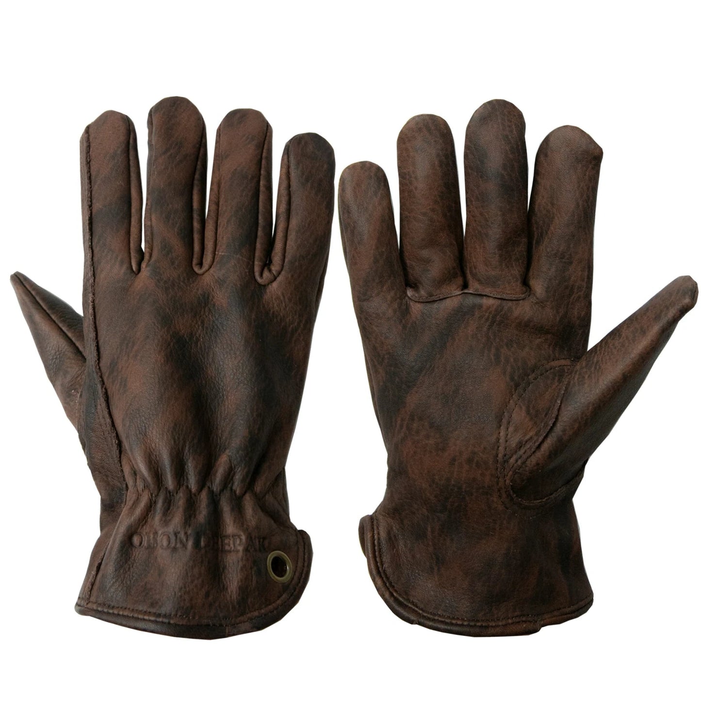 Leather Working Gloves for Gardening,Thornproof Gardening Gloves for Men and Women,Heavy Duty Leather Work Gloves Men exovai.com
