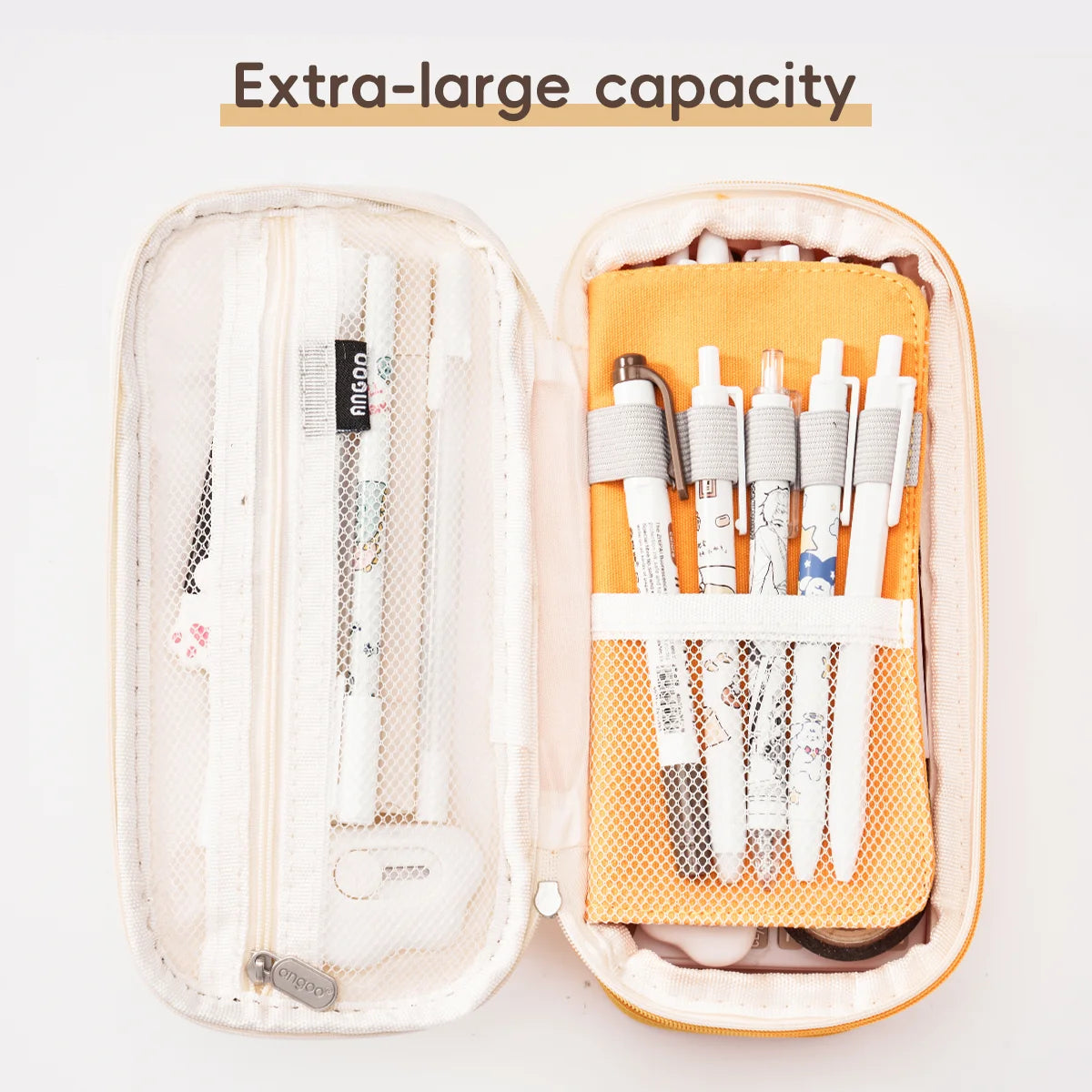 Large Big Creative Pencil Case Cute Boy Girl Kawaii Pencil Cases Storage Kids Pen Bag Stationery Box School Students Supplies exovai.com