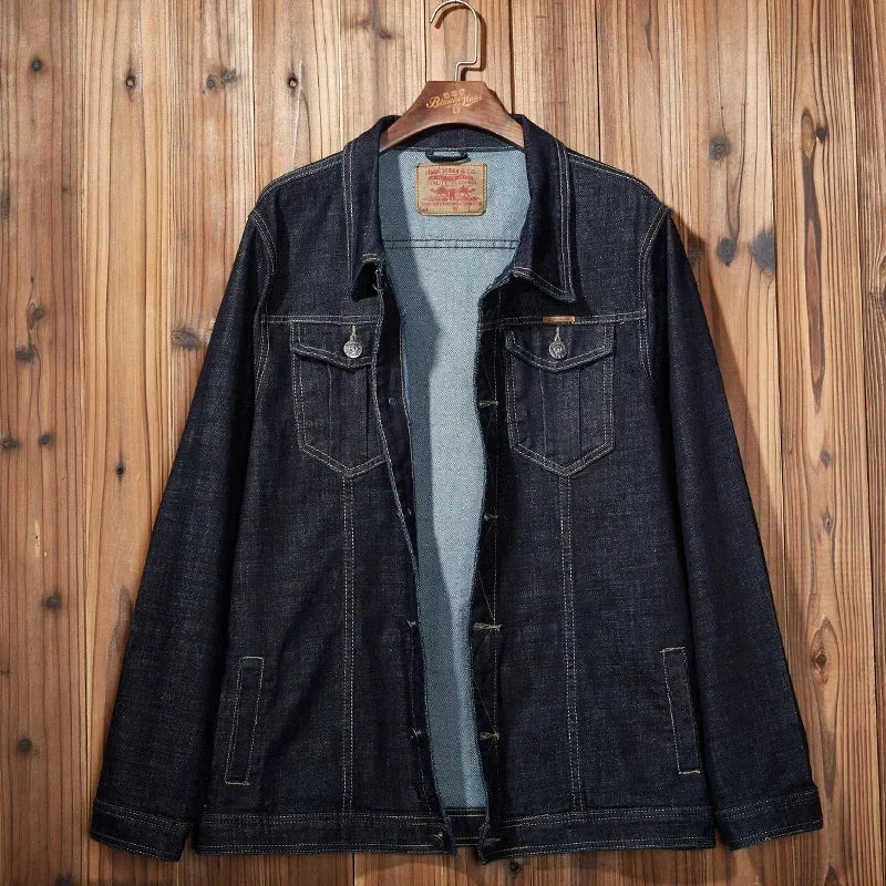 Men's Outwear Cowboy Jackets Clothing  Large Size Jacket Coat Male Button Casual Blue Denim Jacket Plus Size M-8XL exovai.com