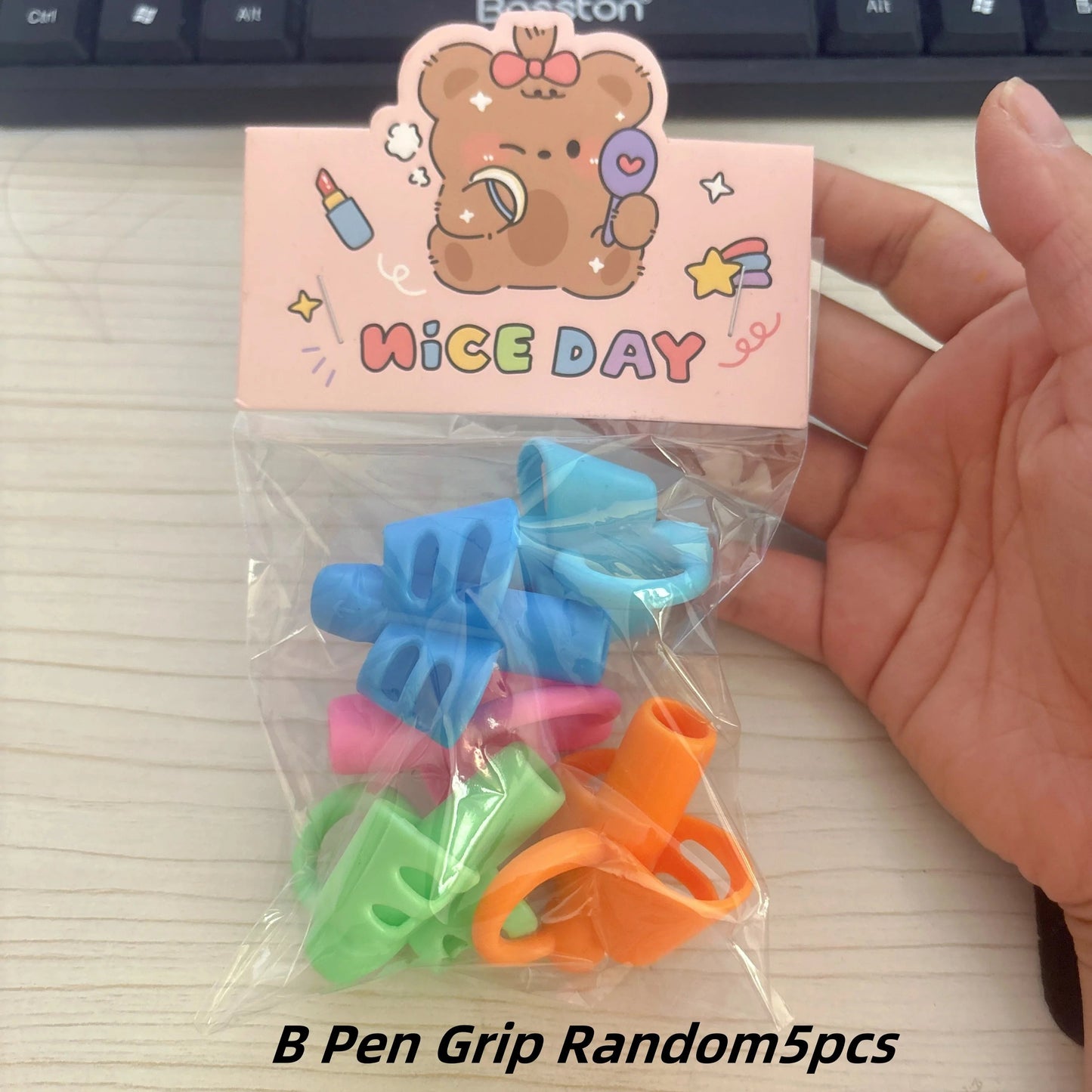 1/3pcs Children Writing Pencil Pan Holder Kids Learning Practise Silicone Pen Aid Grip Posture Correction Device for Students exovai.com