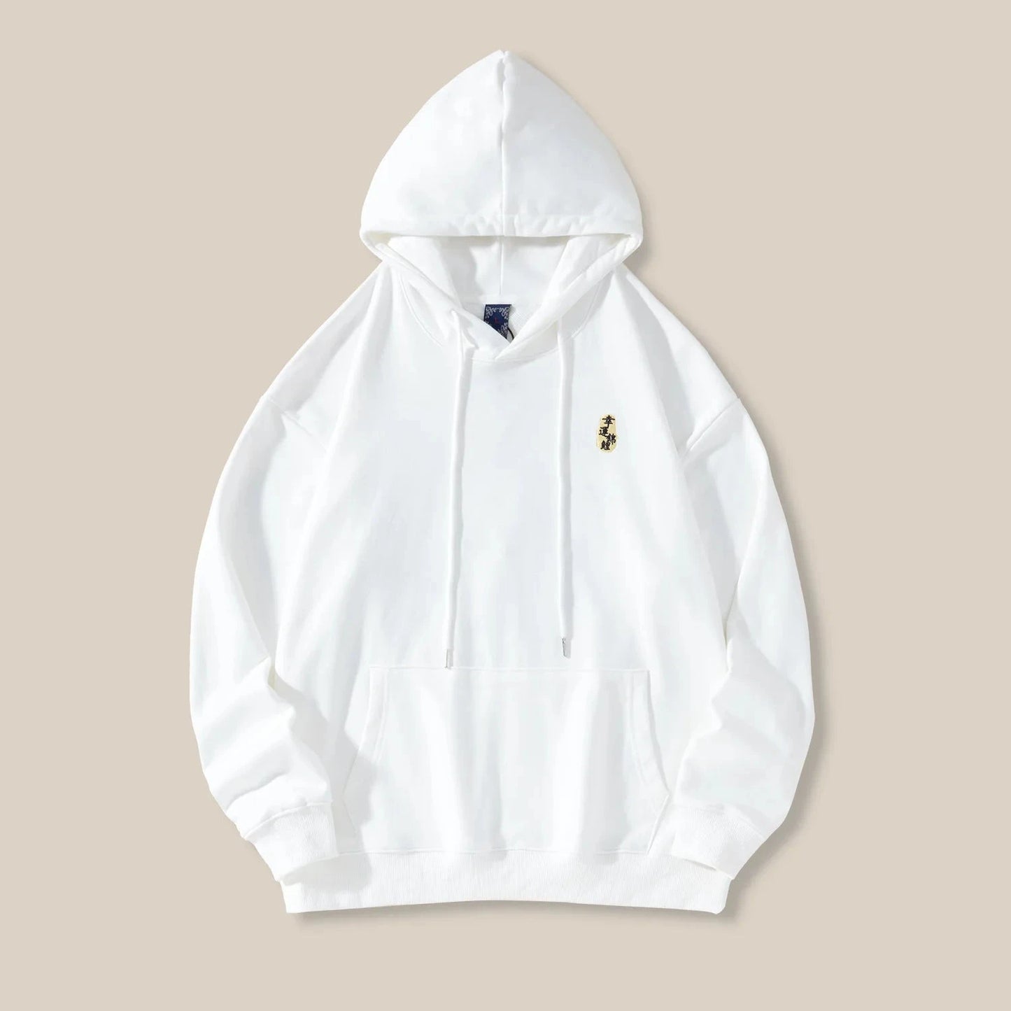 Autumn Winter Hoodies for Men Brocade Carp Embroidery Knit Sweatshirt with Hat Oversize Pullovers Cotton Male Clothing exovai.com