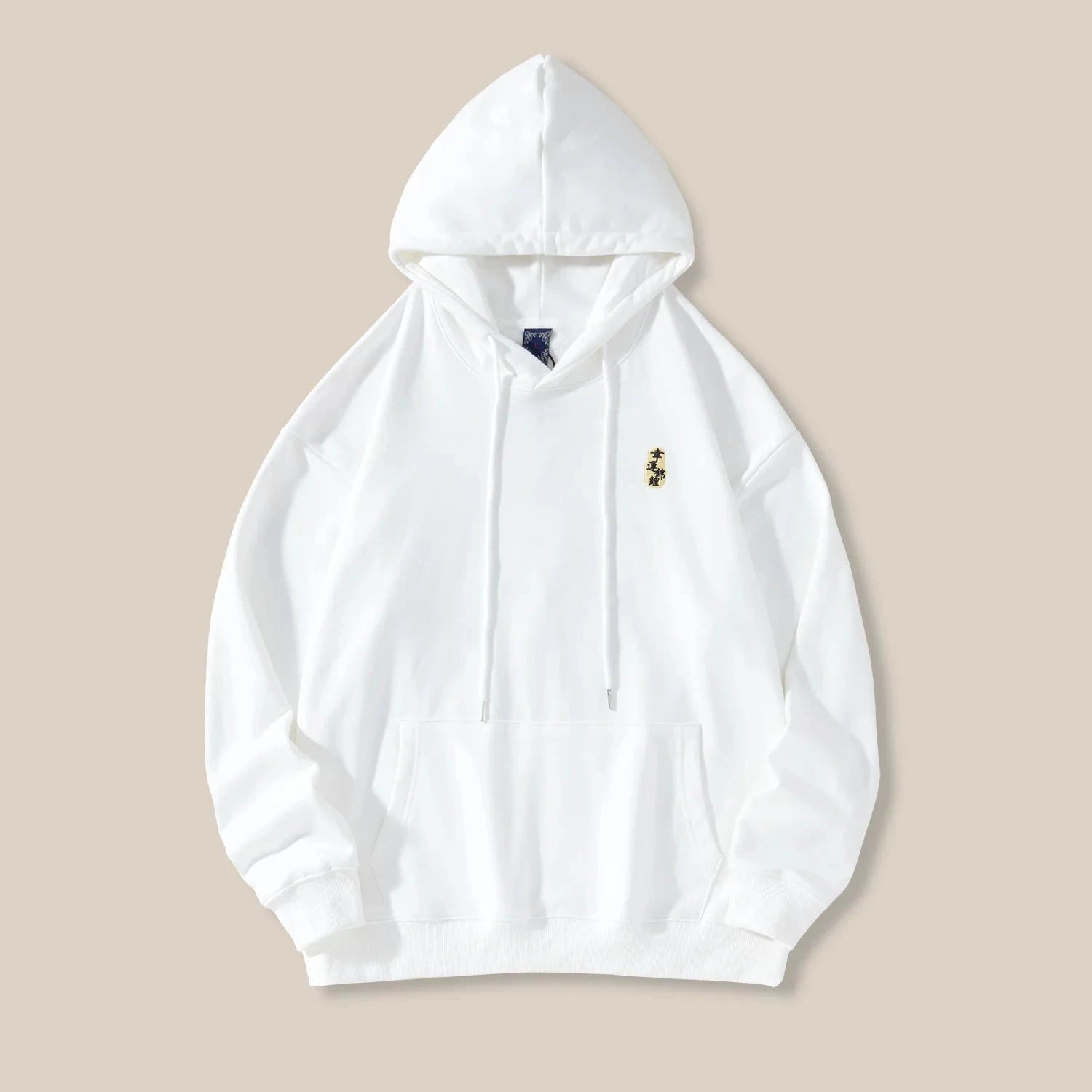 Autumn Winter Hoodies for Men Brocade Carp Embroidery Knit Sweatshirt with Hat Oversize Pullovers Cotton Male Clothing exovai.com