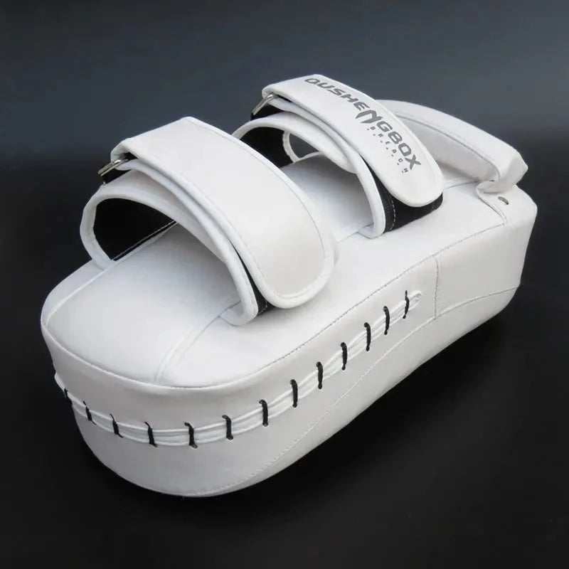 PU Leather Kickboxing Target Professional Curved Boxing Muay Thai Hand Target Arts Taekwondo Karate Training Punching Pads exovai.com