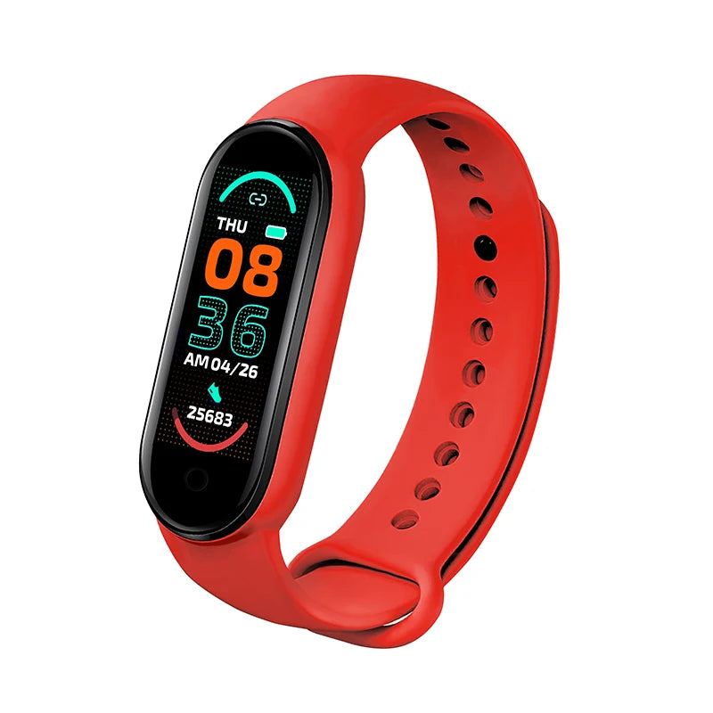 M6 Smart Watch Men Women Fitness Smart Bracelet Sports Band Heart Rate Blood Pressure Monitor Waterproof Multi-function Watches exovai.com
