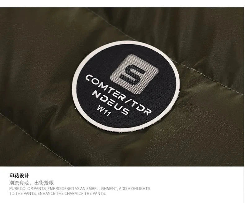 Double Sided Outerwear Men's New Cotton Padded Parkas Men Autumn Winter Jacket Brand Warm Comfortable Down Jacket Removable Hat exovai.com