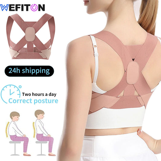 1PCS Posture Corrector for Women Men, Back Brace, Shoulder Brace for Mid Upper Spine Support,Neck Shoulder Back Pain Relief exovai.com