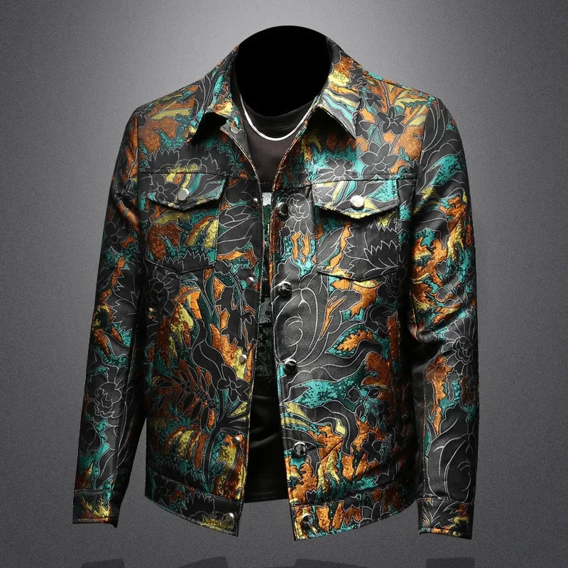 High Quality Jacquard Jacket Men Luxury Embroidery Bomber Jacket Fashion Casual Business Outwear Coats Men Clothing 2025 Spring exovai.com